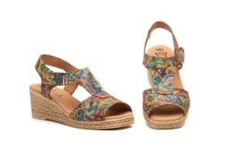 Sandalias Mujer Piel Multi Cuero Alto Estilo ref. AE--306