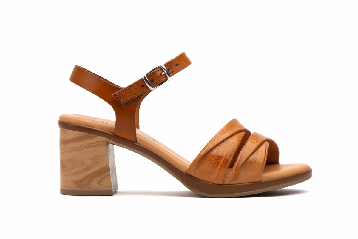 Sandalias Mujer Piel Cuero Tacón  Xbonita ref. XB-2248