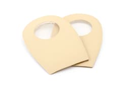 Taloneras Alzas Piel Beig Silicona Otras marcas ref. C00025