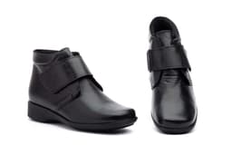 Botines Mujer Piel Negro Cuña Morxiva ref. 801