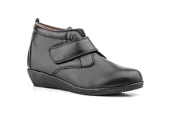 Botín Mujer Piel Negro Alto Estilo ref. 397