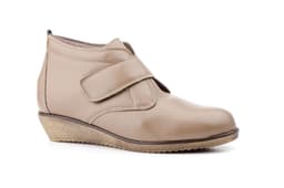 Botín Mujer Piel Taupe Alto Estilo ref. 397
