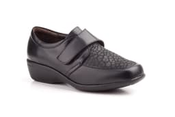 Zapatos Mujer Piel Negro Lycra Calzados Bailen ref. 782