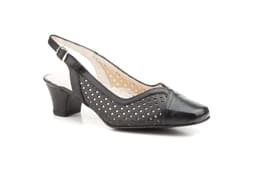 Women's Black Leather Heeled Shoes JAM ref. 5502