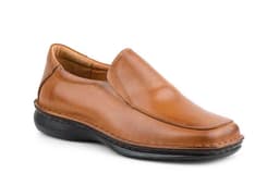 Zapatos Hombre Piel Coñac Elásticos Suela Cosida Cactus ref. 60101 XXL