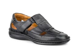 TALLA ESPECIAL Zapatos Hombre Piel Negro Suela Cosida Cactus ref. 4015 XXL
