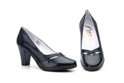 Women's Navy Leather Heeled Shoes JAM ref. 5883