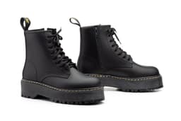 Bota Mujer Piel Negro Cordones Plataforma Otras marcas ref. 6063
