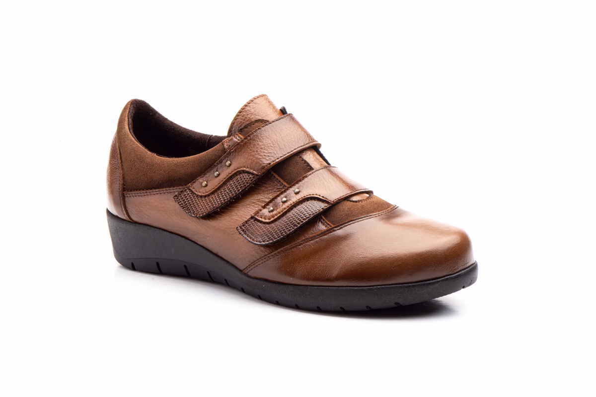 Zapatos Mujer Piel Cuero Tipo Velcros JAM ref. 5568