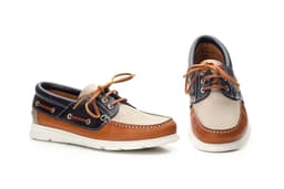 Náuticos Hombre Piel Marino Cuero Taupe Keelan ref. KL-2051