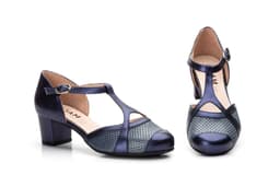 Women's Shoes Navy Galaxy Ocean Leather Gavi's ref. GV-7417