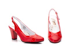 Women's Red Leather Shoes JAM ref. 5966