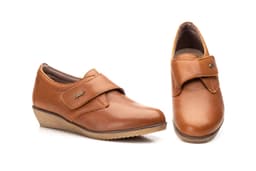 Zapatos Mujer Piel Cuero Velcro Alto Estilo ref. AE-391