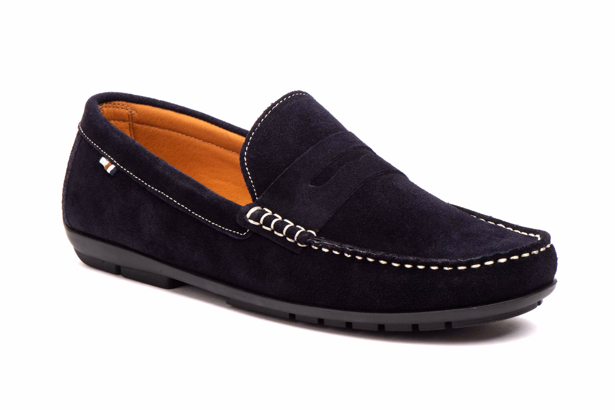 Náuticos Hombre Piel Serraje Marino Antifaz Route 83 ref. R83-1003