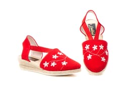 Women's Red Jute Wedge Espadrille Ludiher ref. 1370