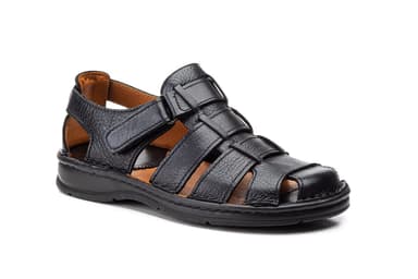 Men's Leather Sandals Black Route 83 Route 83 ref. R83-5800