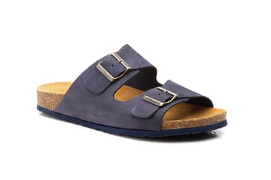 Men's Navy Leather Sandals Morxiva ref. MX-8020
