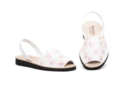 Women's Menorquinas Leather Floral Menorquinas ref. 7706