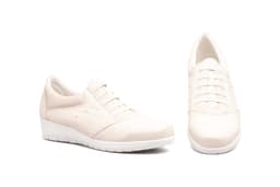 Women's Elastic Ivory Leather Shoes JAM ref. 5567