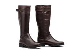 Women's Brown Leather Boots JAM ref. 90684