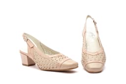 Women's Nude Leather Shoes JAM ref. 95215