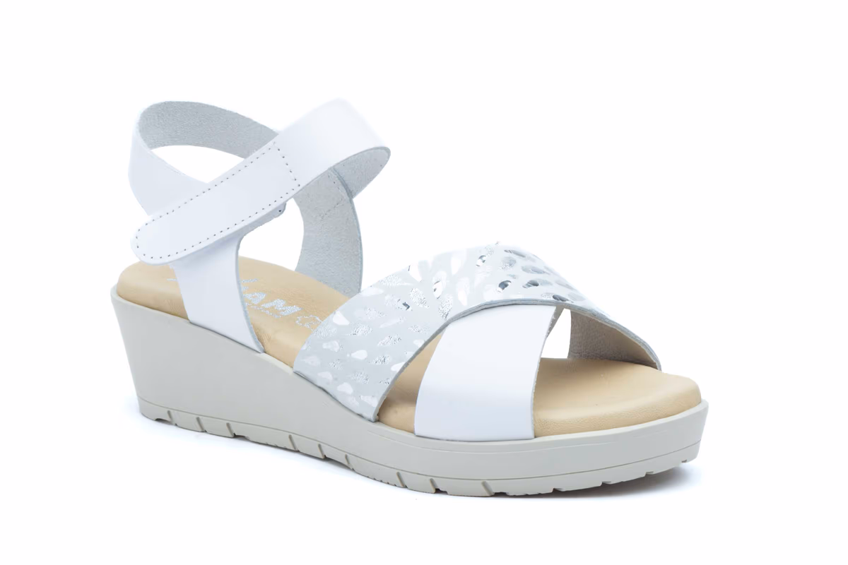 Sandalias Mujer Piel Blanco JAM ref. 3136