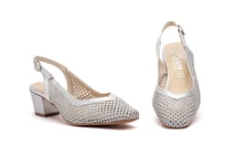 Women's Silver Low Heel Shoes JAM ref. 5612