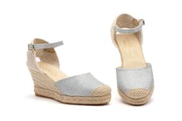 Women's Jute Espadrille Silver Shine La Vida Rosa ref. 545803