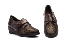 Zapatos Mujer Piel Bronce Licra Gavi's ref. GV-7802