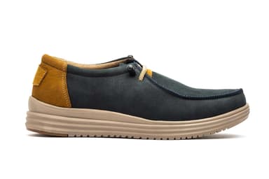 Men's Boat Shoes Navy Nobuck Leather Lace-up Route 83 ref. RS24201-16