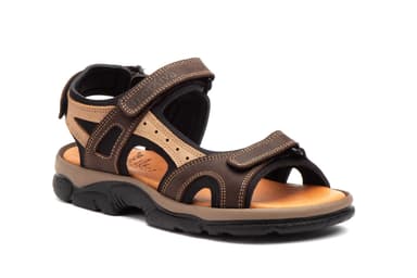 Men's Sandals Leather Keloil Moka Taupe Morxiva Morxiva ref. MX-7041