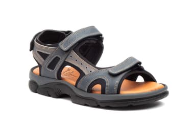 Men's Sandals Leather Keloil Navy Grey Morxiva Morxiva ref. MX-7041