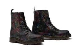 Women's Boot Black Leather Floral Route 83 ref. R83-M102