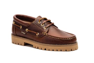 Men's Brown Leather Boat Shoes Riverty ref. RV-1000