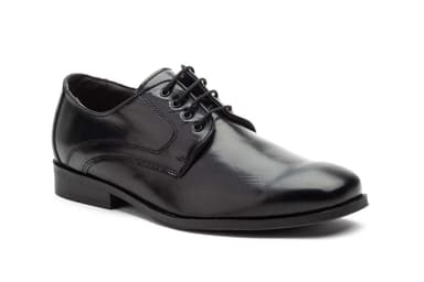 Men's Black Leather Lace-Up Shoes SZPILMAN ref. SZ-2040