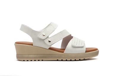 Sandalias Mujer Piel Platino Glace Encantto ref. ENC-46724