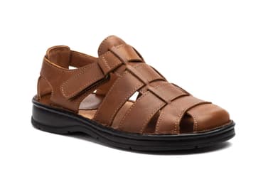 Men's Leather Sandals Texas Camel Route 83 Route 83 ref. R83-5800