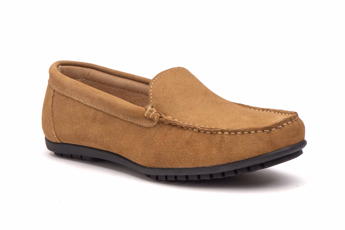 Náuticos Hombre Piel Serraje Taupe Antifaz Ibérico ref. IB-12345