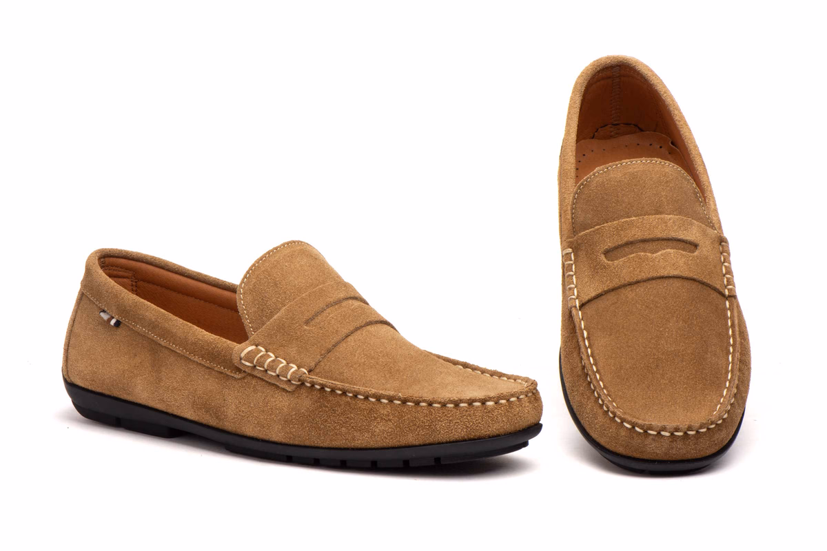 Náuticos Hombre Piel Serraje Beige Antifaz Route 83 ref. R83-1003