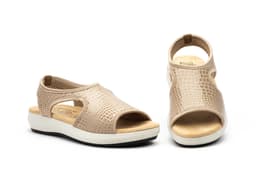 Women's Sandals Cocco Beige Elastic Very Soft BioUp ref. TS-01