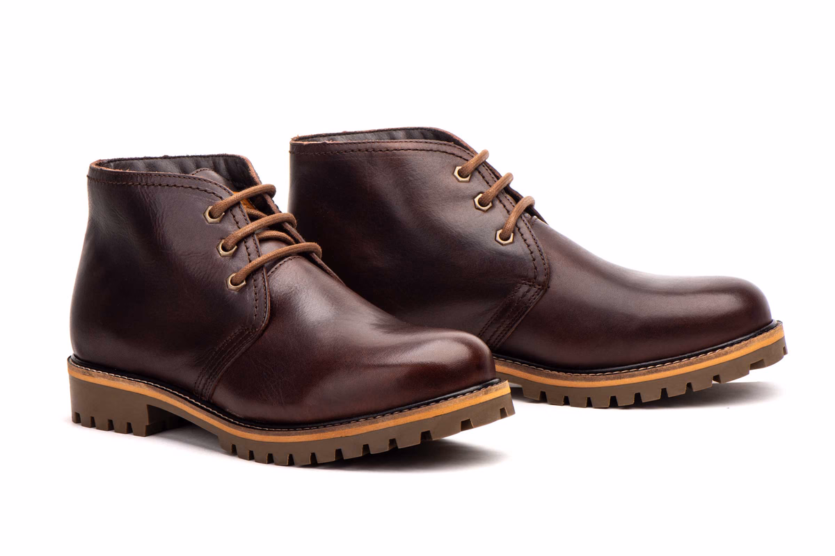 Botín Hombre Piel Marrón Cordones Cerco Piel Route 83 ref. R83-SH7091