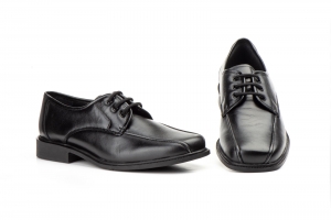 Zapatos Hombre Piel Negro Cordones  -  Ref. 1217 Negro