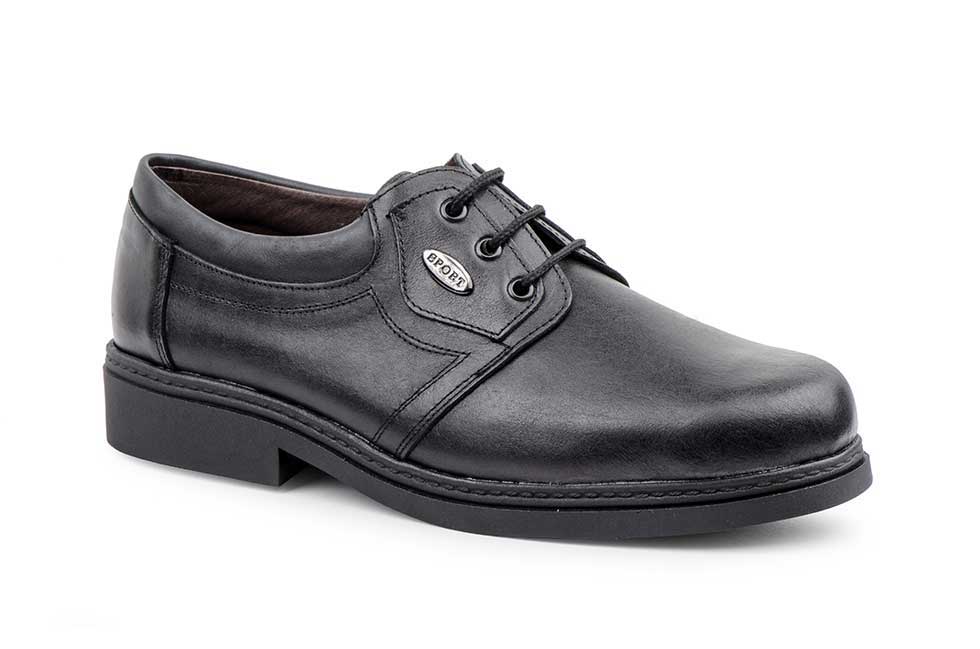 Zapatos Hombre Piel Negro Cordones  -  Ref. 458 Negro