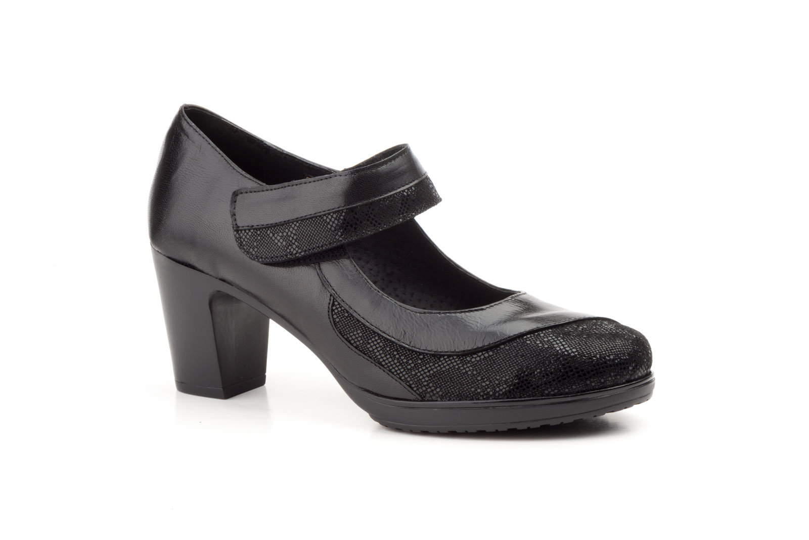 Zapatos Mujer Piel Negro  -  Ref. 5016 Negro