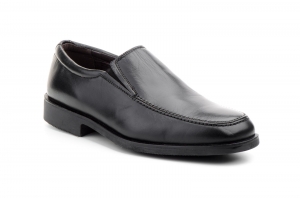 Zapatos Hombre Piel Negro Elásticos Ancho Especial 12  -  Ref. 2781 Negro