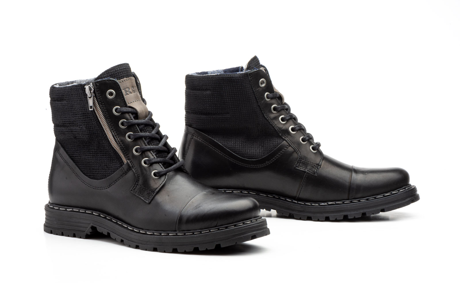 Bota Hombre Piel Negro  -  Ref. 11479 Negro