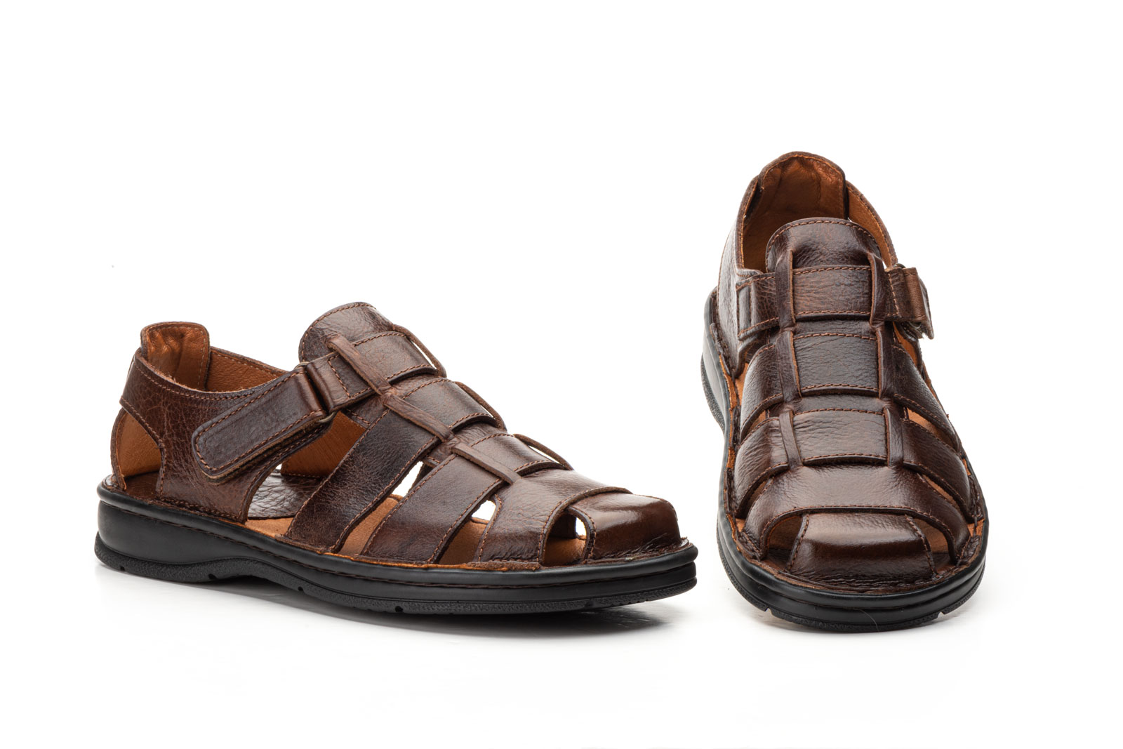 Sandalias Hombre Piel Marrón Route 83  -  Ref. R83-5800 Marrón