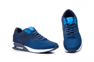 Deportivos Hombre Azul Cordones  -  Ref. 9-6548D Azul