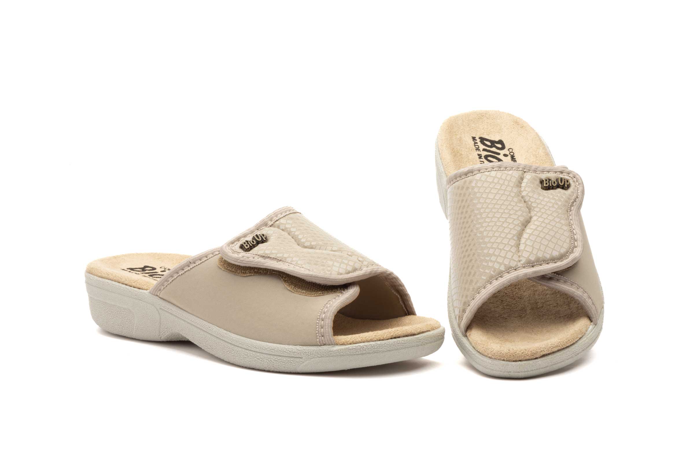 Sandalias Mujer Licra Beige BioUp  -  Ref. TS-1418 Beige