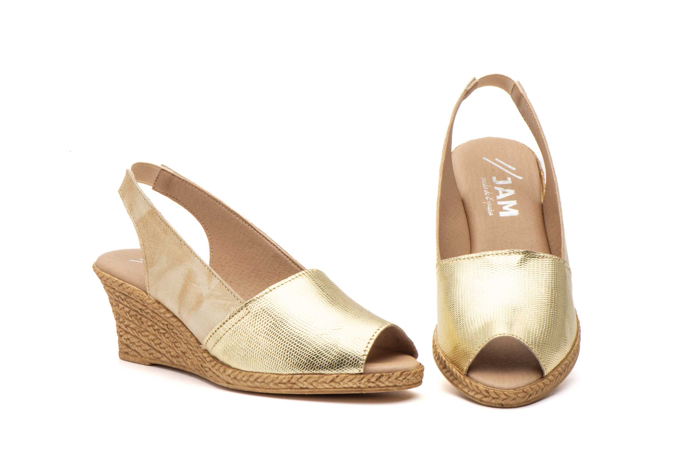 Sandalias Mujer Piel Dorado  -  Ref. 2555 Dorado